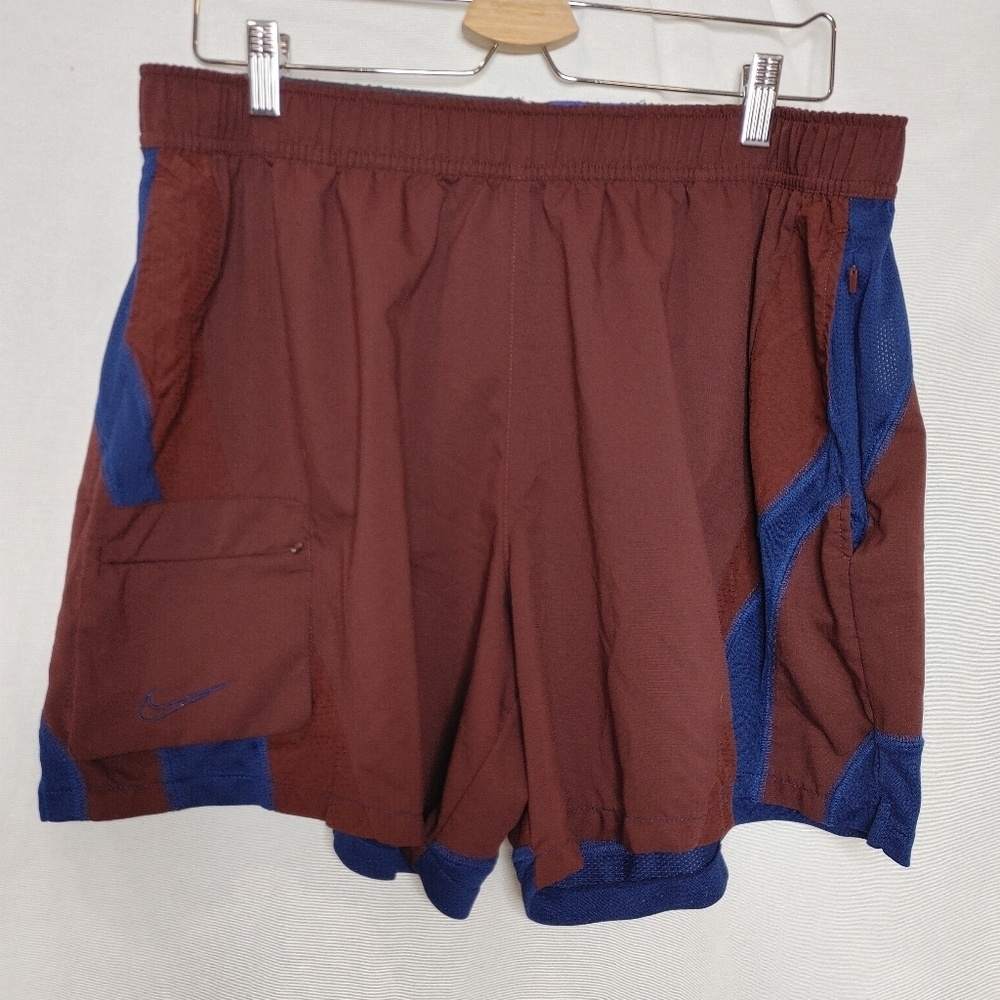 Nike Flex Shorts Stride 6" Lightweight Training Red Burgundy Blue CU5018-642 XL